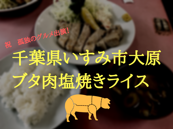 千葉県いすみ市大原のブタ肉塩焼きライス 漁港だけど豚が美味しい庶民派食堂 １分気付き見える化ブログ