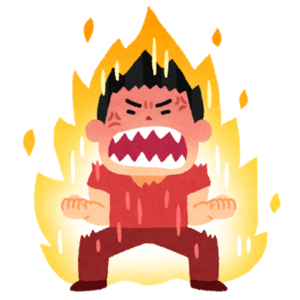 燃え上がる人