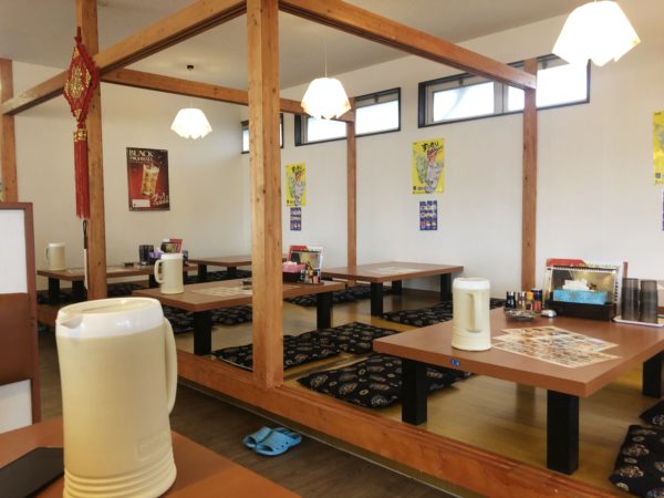 スタミナ食堂の座敷席
