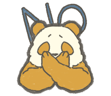 NOという黄金パンダ